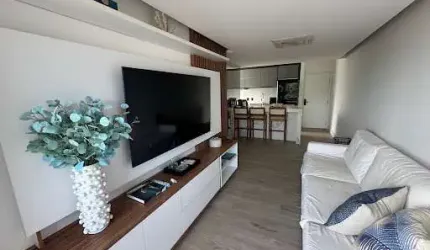 Apartamento com 2 dormitórios para alugar, 120 m² por R$ 5.981,72/mês - Centro - Bertioga/SP