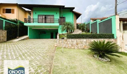 Casa com 3 dormitórios para alugar, 330 m² por R$ 10.133,96/mês - Parque Dom Henrique - Cotia/SP
