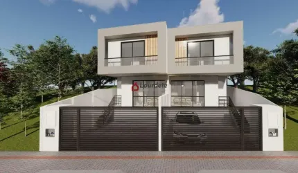 Lindos sobrados geminados no bairro Nova Brasília em Brusque-SC