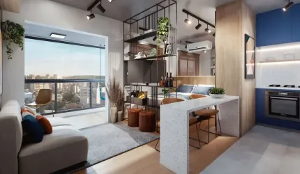 Walk Brigadeiro, Apartamento à venda com 1 dormitorio sendo suite, 30m² em otima localizacão do bairro Mercês, Curitiba, PR