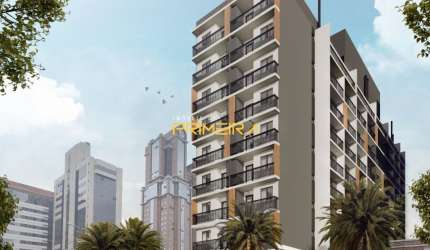 Compass - Studio com sacada e infra de ar no Centro - 22m²