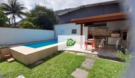 Casa com 4 dormitórios para alugar, 240 m² por R$ 5.500,00/mês - Sumaré - Caraguatatuba/SP