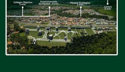 Terreno de 300m2 em condomínio fechado próximo ao Parque Ecológico de Indaiatuba