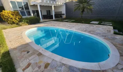 Casa em condomínio fechado com 3 quartos para alugar na Rua San Conrado, S/N, Loteamento Caminhos de San Conrado (Sousas), Campinas, 213 m2 por R$ 8.500