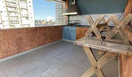 Cobertura com 3 dormitórios à venda, 191 m² por R$ 750.000,00 - Tombo - Guarujá/SP
