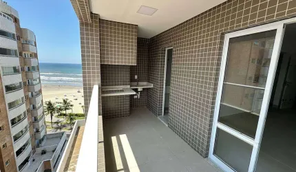 Apto de 1 Dorm c/ SUÍTE, VISTA MAR, 53,17 m² de área útil. Bairro: JARDIM REAL.