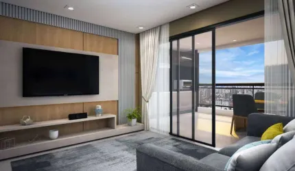 Apto de 2 Dorm c/ 2 SUÍTES, sacada, 90,11 m² de área útil. Bairro: GUILHERMINA.