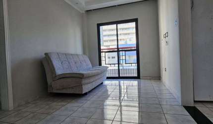 Apto de 1 Dorm,  C/ SACADA, 100 METROS DA PRAIA, 44,97 m² de área útil. Bairro: AVIAÇÃO.
