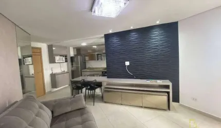Apartamento Mobiliado com 2 dormitórios para alugar, 91 m² por R$ 3.800/mês - Jardim Virginia - Guarujá/SP