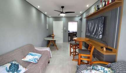 Apartamento mobiliado com 2 dormitórios à venda, 83 m² por R$ 480.000,00 - Astúrias - Guarujá/SP