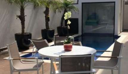 Casa Sobrado em Indaiatuba, Condomínio Maria Dulce com 4 suítes - 294 m²