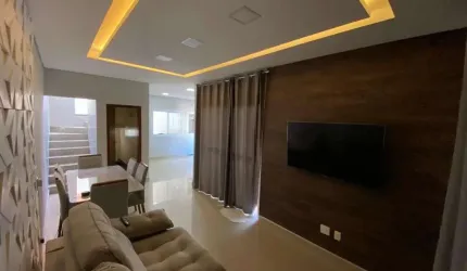 Casa Sobrado em Indaiatuba, Parque Residencial Sabiás com 2 suítes - 149 m²