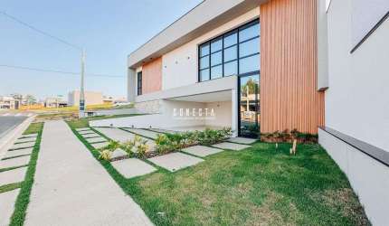 Casa Térrea em Indaiatuba, Condomínio Gran Reserve, 3 suítes - 228m²