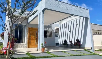 Casa Térrea em Indaiatuba, Condomínio Vila Rica com 3 suítes - 130m²