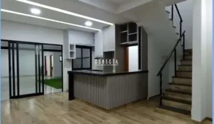 Sobrado em Indaiatuba, Condomínio Vila Rica com 3 quartos, 2 suítes - 172,70m²