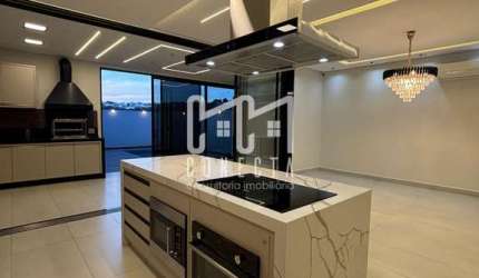 Sobrado em Indaiatuba, Condomínio Gran Reserve, 3 suítes, 279 m²