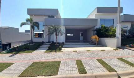 Linda e moderna Casa à venda, com três suítes condomínio Laguna lazer completo Indaiatuba, Indaiatu