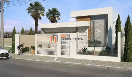 LINDA CASA EM CONSTRUÇÃO NO CONDOMÍNIO PARQUE DOS BURITIS