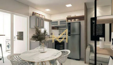 Apartamento com 01 dormitórios, 01 suíte à venda, 57 m² por R$ 440.814 - Centro - Cascavel/PR