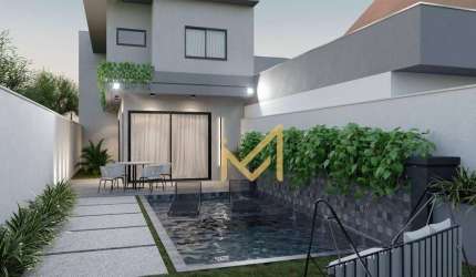 Sobrado com 3 suítes à venda, 140 m² por R$ 860.000 - Santa Cruz - Cascavel/PR
