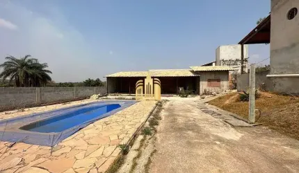 Venda de Sítio no Condomínio Vista Alegre, Andiroba - 1000 m², 2 Quartos, Piscina, por R$300.000