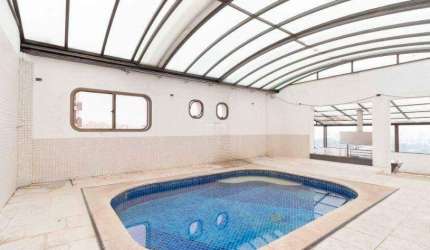 Cobertura c/ 4 quartos, 2 suítes e 3 vagas, 624m², à venda no Condomínio Edifício Mansão Anália Franco, no bairro Jardim Anália Franco, por 3.178.000,00