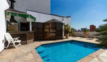 Cobertura c/ 4 quartos, 4 suítes e 7 vagas, 472m², à venda no Condomínio Edifício Solar Das Gaivotas, no bairro Moema, por 3.695.000,00