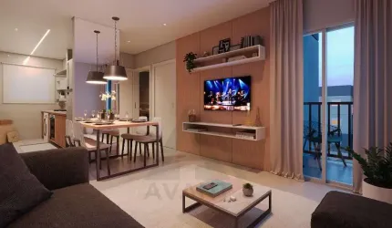 Apartamento à venda em Louveira-SP, bairro Bella Vida Santo Antônio: 2 quartos, 2 salas, 1 banheiro, 1 vaga, 47m². Venha conferir!