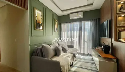 Apartamento Moradas Panzan com 2 dormitórios à venda, 58 m² por R$ 530.000 - Jardim Jacyra - Americana/SP