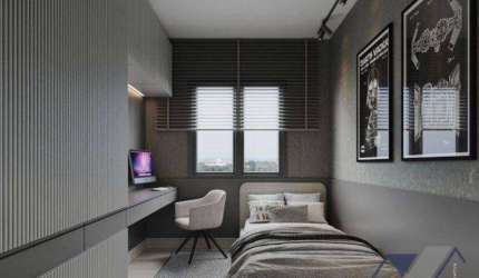 Apartamento com 2 dormitórios à venda, 61 m² por R$ 307.788,57 - Pioneiros Catarinenses - Cascavel/PR