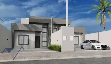 Casa com 3 dormitórios à venda, 78 m² por R$ 410.000,00 - Dr Antônio João - Cascavel/PR