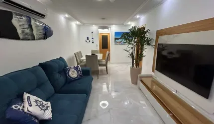 APARECIDA- APARTAMENTO 3 DORMITÓRIOS -SUITE- LAVABO- DEP- VISTA MAR- LAZER- 1 VAGA-REF 2261