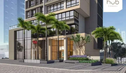 Apartamentos novos  e salas comerciais em produto híbrido no Cambuí