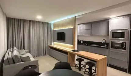 Apartamento à venda em Jurere Oeste com 77 m², 2 q