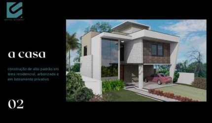 Casa de 3 suítes em loteamento em Canasvieiras