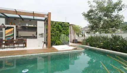 Condomínio Blue House - Casa Duplex em projeto Contemporâneo com 5 Suítes. Casa com boate no subsolo. Barra da Tijuca/RJ.