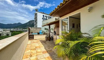 Cobertura com 4 dormitórios à venda, 179 m² por R$ 3.400.000,00 - Lagoa - Rio de Janeiro/RJ