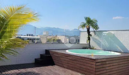 Cobertura indescritível com 4 suítes 4 vagas  à venda, 317 m² por R$ 2.250.000 - Recreio dos Bandeirantes - Rio de Janeiro/RJ