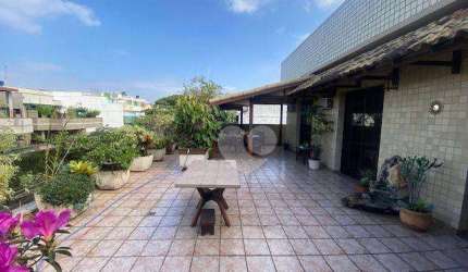 Lopes Enjoy Vende Cobertura linear 3 quartos, 297 m², 2 vagas, Jardim Oceânico - Barra da Tijuca.