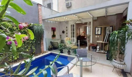 Casa de vila - 4 quartos - Alto Padrão - piscina - reformada - excepcional -Exclusividade ! 3 vagas - Cosme Velho - RJ -  R$3.850.000,00