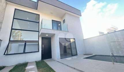 Casa com lazer privativo e RGI em condomínio Vargem Pequena
