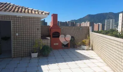 Grajaú, junto ao Lgo do Verdun Cobertura duplex com 160m² com terração, churrasqueira , 2 vagas, $890.000,00 Grajaú- RJ