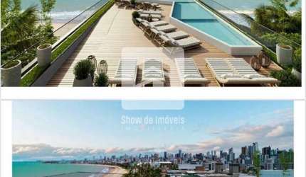 Pé na Areia!Flat na cobertura à venda, 60,24 m² por R$ 990.900,00 - Jardim Oceania - João Pessoa/PB