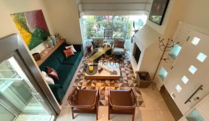 Casa em condomínio, para aluguel,  mobiliada e equipada , no Alphaville Campinas, com 4 suítes, lazer privativo e garagem para vários carros.