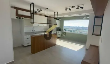 Apartamento para aluguel, Parque Prado, Campinas. SP. Com 2 dormitórios sendo 1 suíte, 2 salas, 2 banheiros, 2 vagas. Andar alto e sol da manhã.