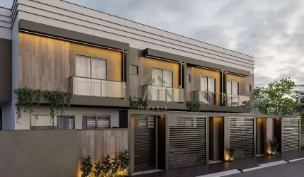 Sobrados em fase de acabamento no loteamento  Santa Clara Camboriú