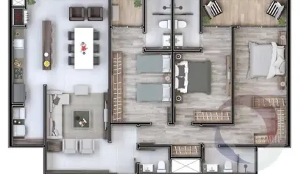 Apartamento de 3 dorms no bairro João Paulo