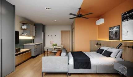 Apartamento de 32m² no Saco Grande