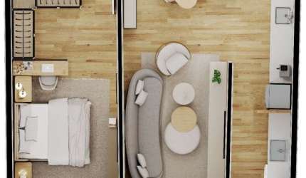 Duplex com 1 quarto e 78,97m² no Saco Grande