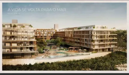 Apartamento com 2 quartos frente-mar no Campeche